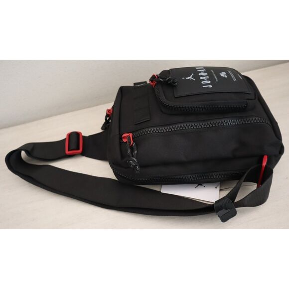 Air Jordan MA0839-023 Unisex O/S Black Hesi Crossbody Bag (3L) Sling Bag - Picture 12 of 13